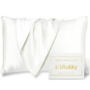 UTUKKY シルク枕カバー【TVで紹介】まくらカバー 片面シルク 43×63CM 6Aクラス 封筒式枕カバー シルクピローケース テンセル 洗える 寝癖軽減 ...