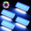 LEDサイドマーカー路肩灯機能付きOPPLIGHT防水IP67DC10V-50V12V/24Vトラック専用ブルー(マーカー)ホワイト(路肩灯)全面発光無極性角型...
