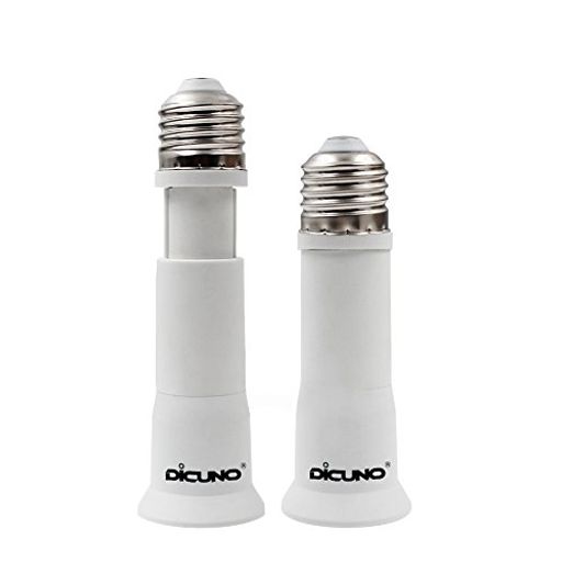 DiCUNOE26右向き矢印E26口金延長アダプター8cm~10.5cm長さ調節可2個セット