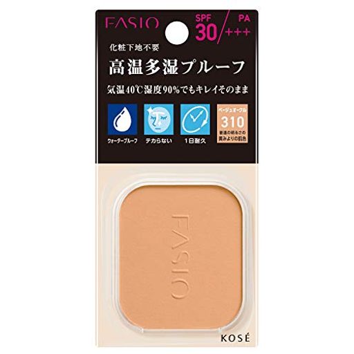 FASIO(ファシオ) パワフルステイ UV ファンデーション レフィル 310 ベージュオークル 普通の明るさの黄みよりの肌色 詰替え用 10G