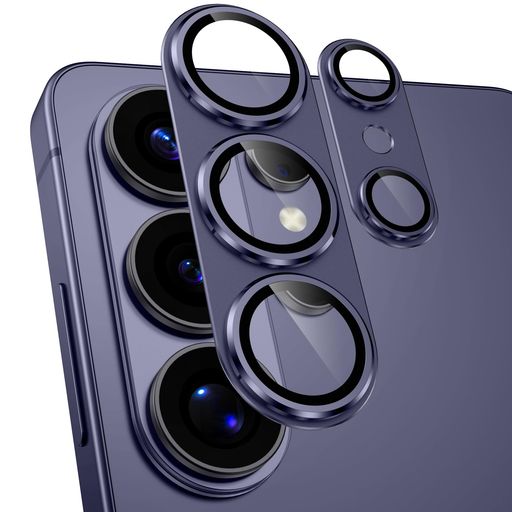 Woxuyee カメラフイルム Galaxy S26 Ultra用 カメラ保護 全面保護 9H強化ガラス アルミ合金 S26 Ultraレンズカバー 耐衝撃 フラッシュ干渉なし 黒縁取り 超高透過率 ギャラクシーs26 Ultra カメラカバー