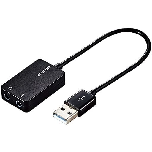 쥳 USBǥѴץ 3.5MM USB TO ƥ쥪ߥ˥å 3 4 б Υ ֥륿 0.15M ֥å USB-AADC02BK