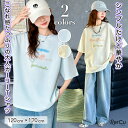 Tシャツ 女の子 半袖 トップス ロゴ オーバーサイズ ゆったり カジュアル ガーリー クルーネック ラウンドヘム 刺繍風 綿100% 涼しい 動きやすい おしゃれ 可愛い 体型カバー 通学 夏コーデ 韓国風 ナチュラル パステルカラー 姉妹コーデ 写真映え 120 130 140 150 160 170