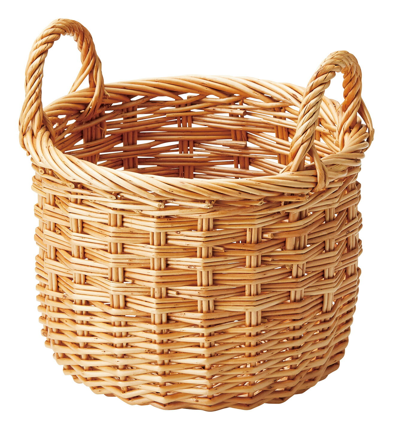 Rakuten - かご 即納可 カゴ バスケット ナチュラル ギフト 容器 収納 柳 4278 φ22 h17(23)cm