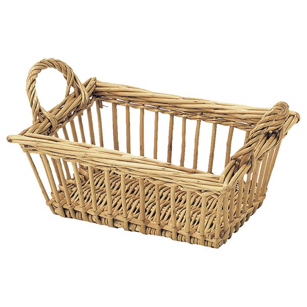 Rakuten - かご 即納可 カゴ バスケット ギフト ラッピング 容器 柳 4147 w21 d15 h8(12)cm
