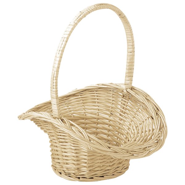 Rakuten - かご 即納可 カゴ バスケット ギフト ラッピング 容器 柳 4227 w33 d30 h17(37)cm