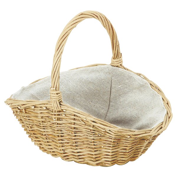 Rakuten - かご 即納可 カゴ バスケット ギフト ラッピング 容器 柳 4254 w25 d18 h12(24)cm