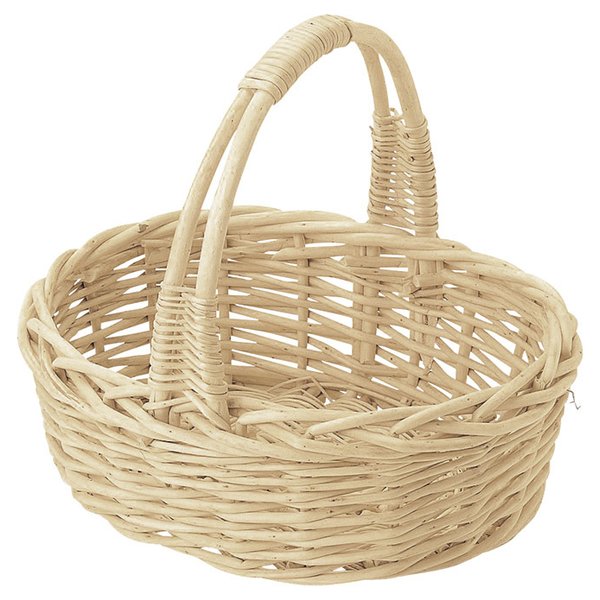 Rakuten - かご 即納可 カゴ バスケット ギフト ラッピング 容器 柳 4345 w26.5 d22.5 h10.5(27)cm