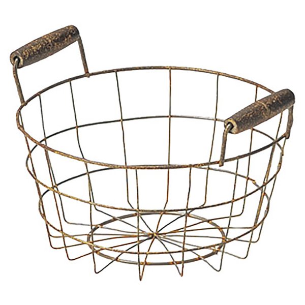 かご 即納可 カゴ バスケット ギフト ラッピング 容器 ワイヤー 鉄 5570 φ16 h8(10.5)cm