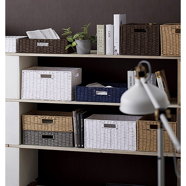 【即納可】カゴ バスケット 収納ケース かご カラーボックス インナーボックス★H405B★w18 d26 h20cm