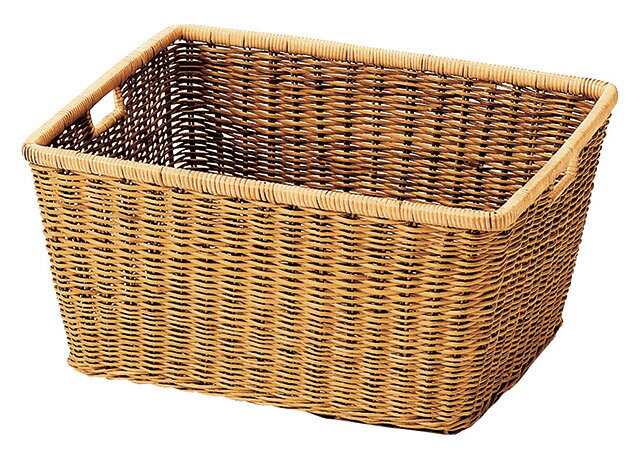 Rakuten - かご 即納可 カゴ バスケット 収納 芒草 CN01 w42 d33.5 h21.5cm