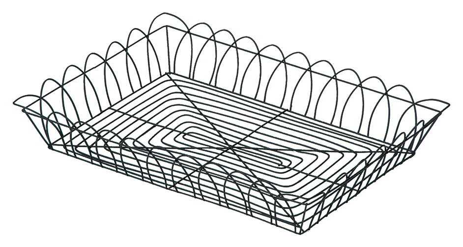 かご 即納可 カゴ バスケット 収納 トレイ ディスプレイ ワイヤー 8306K w35 d25 h6cm