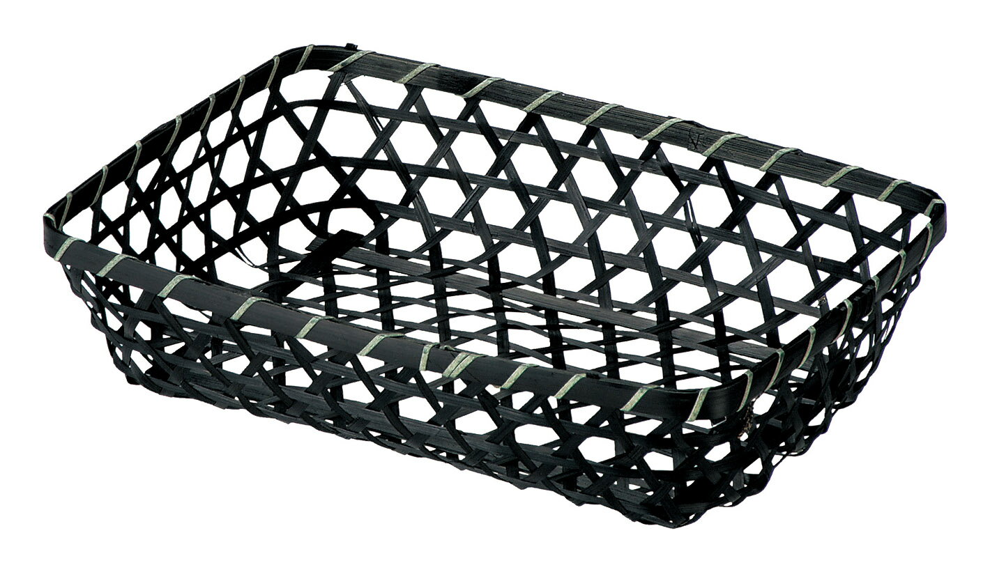 Rakuten - かご 即納可 カゴ バスケット 収納 トレイ ディスプレイ 竹 0837K w34 d25 h8cm