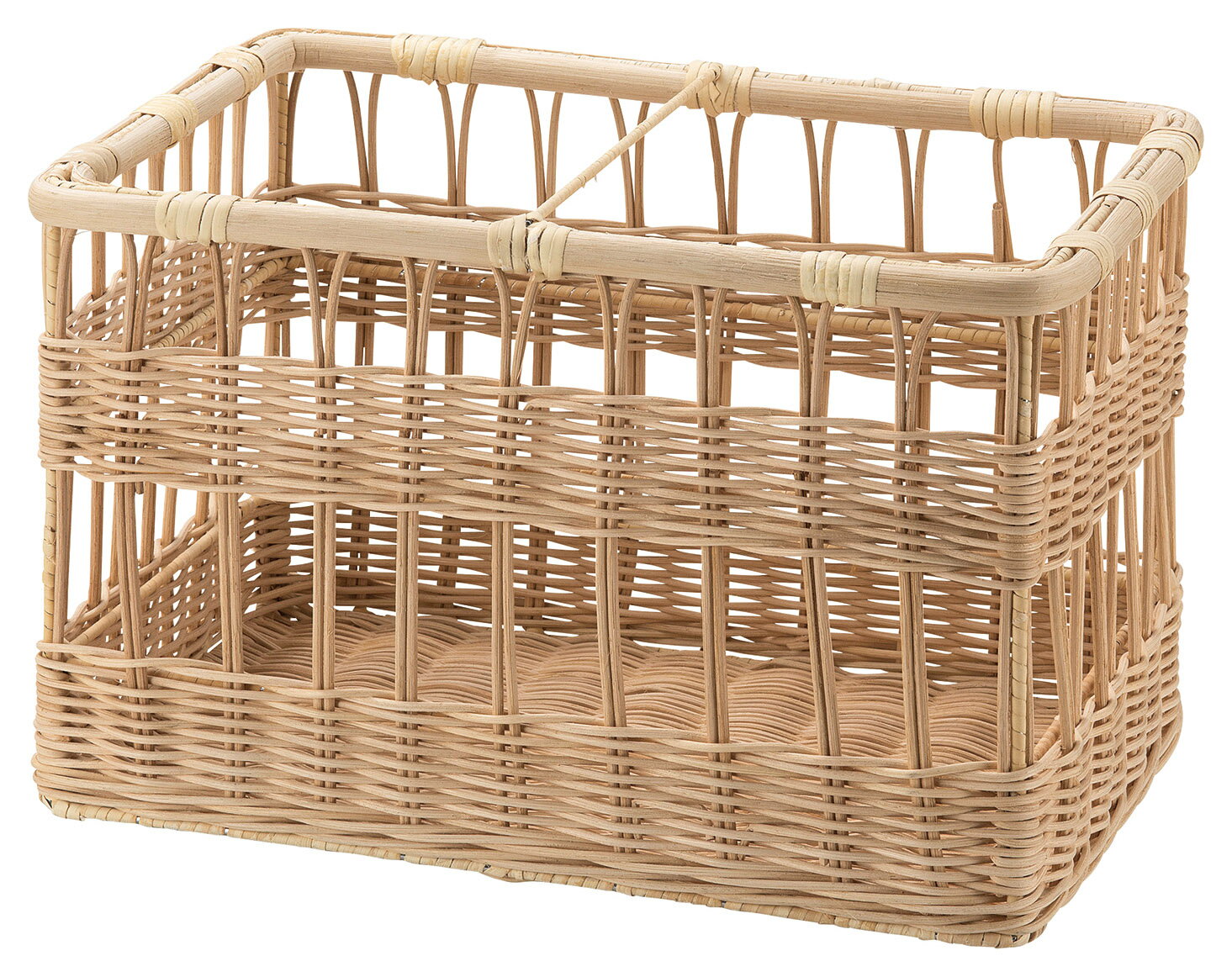 Rakuten - かご 即納可 トレイ パントレー ラタン 籐 陳列 ディスプレイ バゲット ベーカリー DY54 w40 d30 h25cm