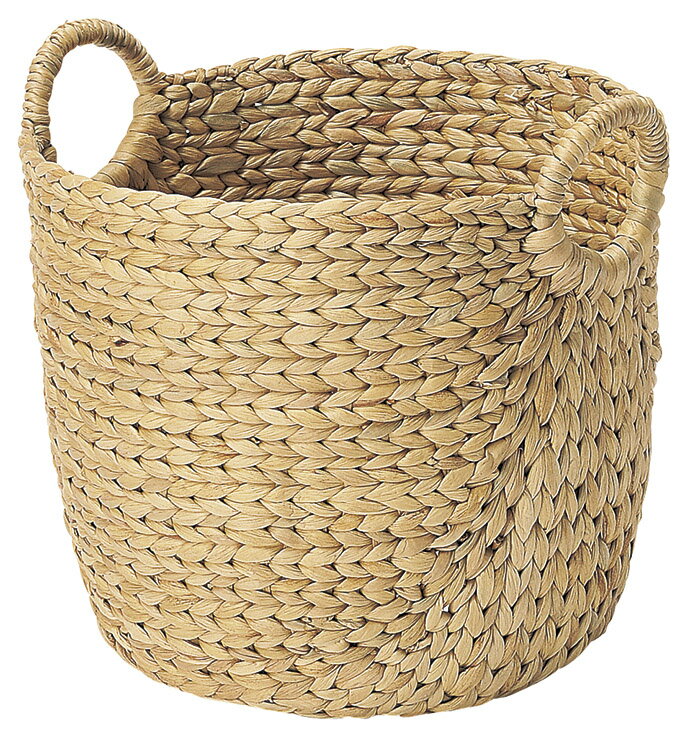 Rakuten - かご 即納可 カゴ バスケット ランドリー収納 ウォーターヒヤシンス C029N φ30 h27(31)cm