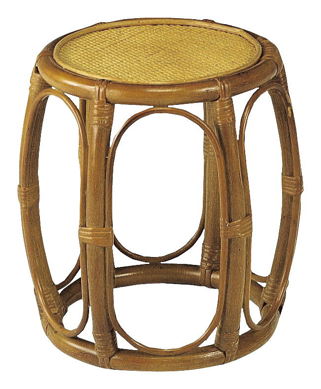かご 即納可 スツール 椅子 チェア 籐 ラタン T316 φ28 h34cm