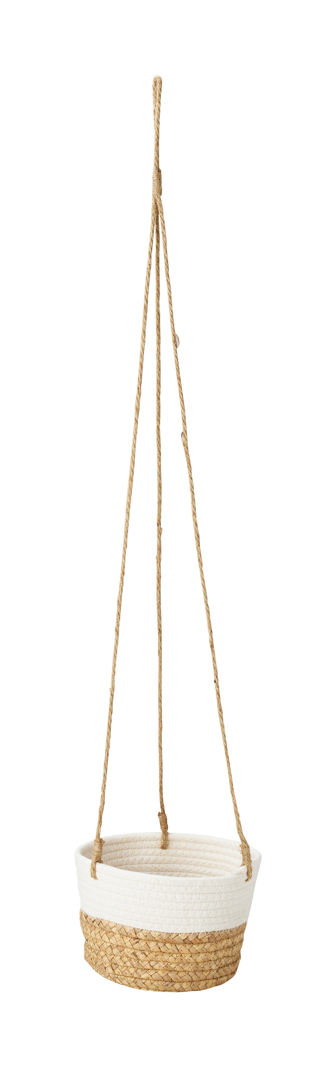 Tote Bag Type - かご 即納可 カゴ バスケット 吊るしバスケット 夏 レディース ウォーターヒヤシンス ハンドメイド 4945W φ21 h13(98)cm