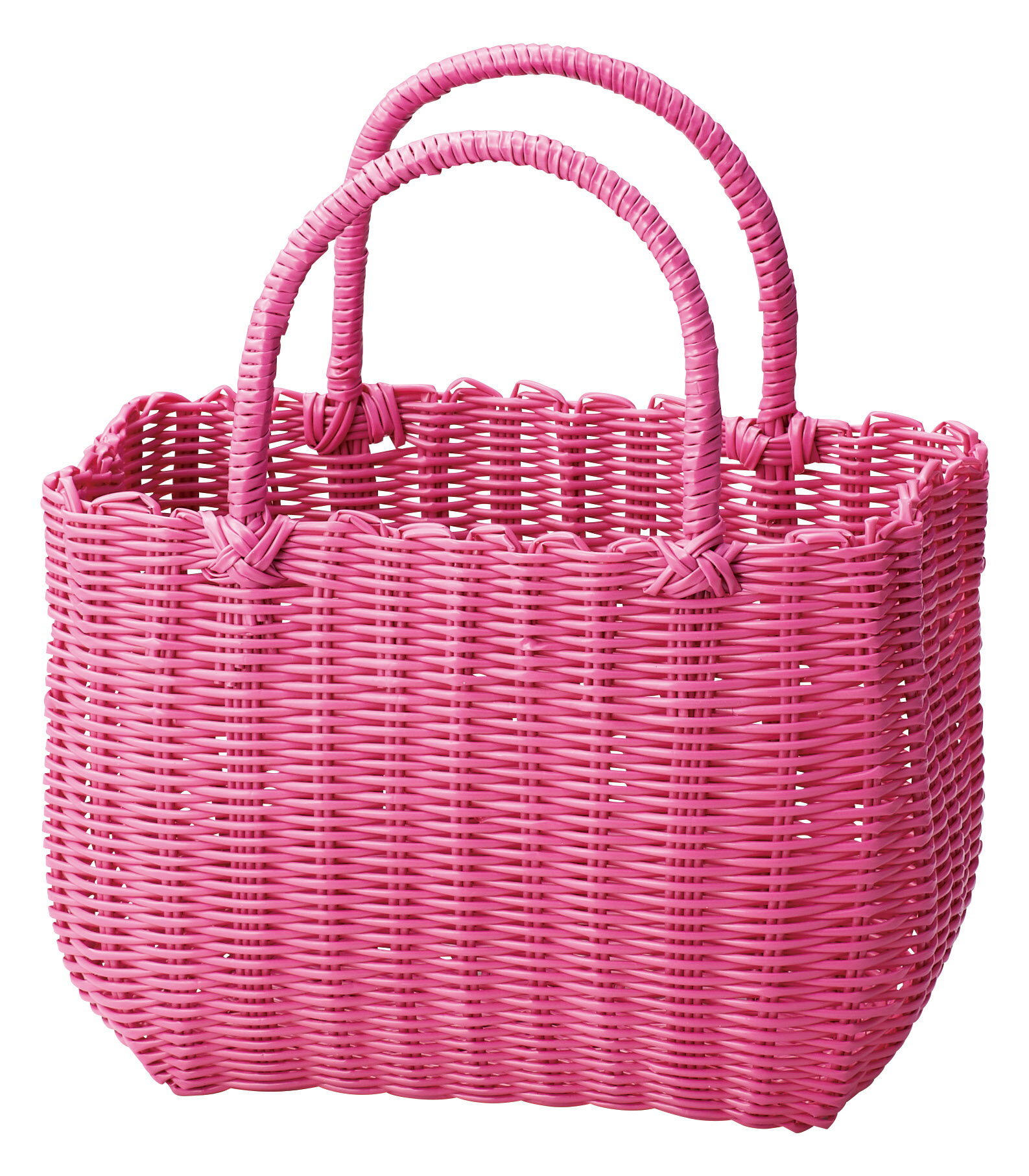 即納可 バスケット かごバッグ 湯かご 温泉 旅館 買物カゴ 9110PK w37.5 d16.5 h23.5(37)cm