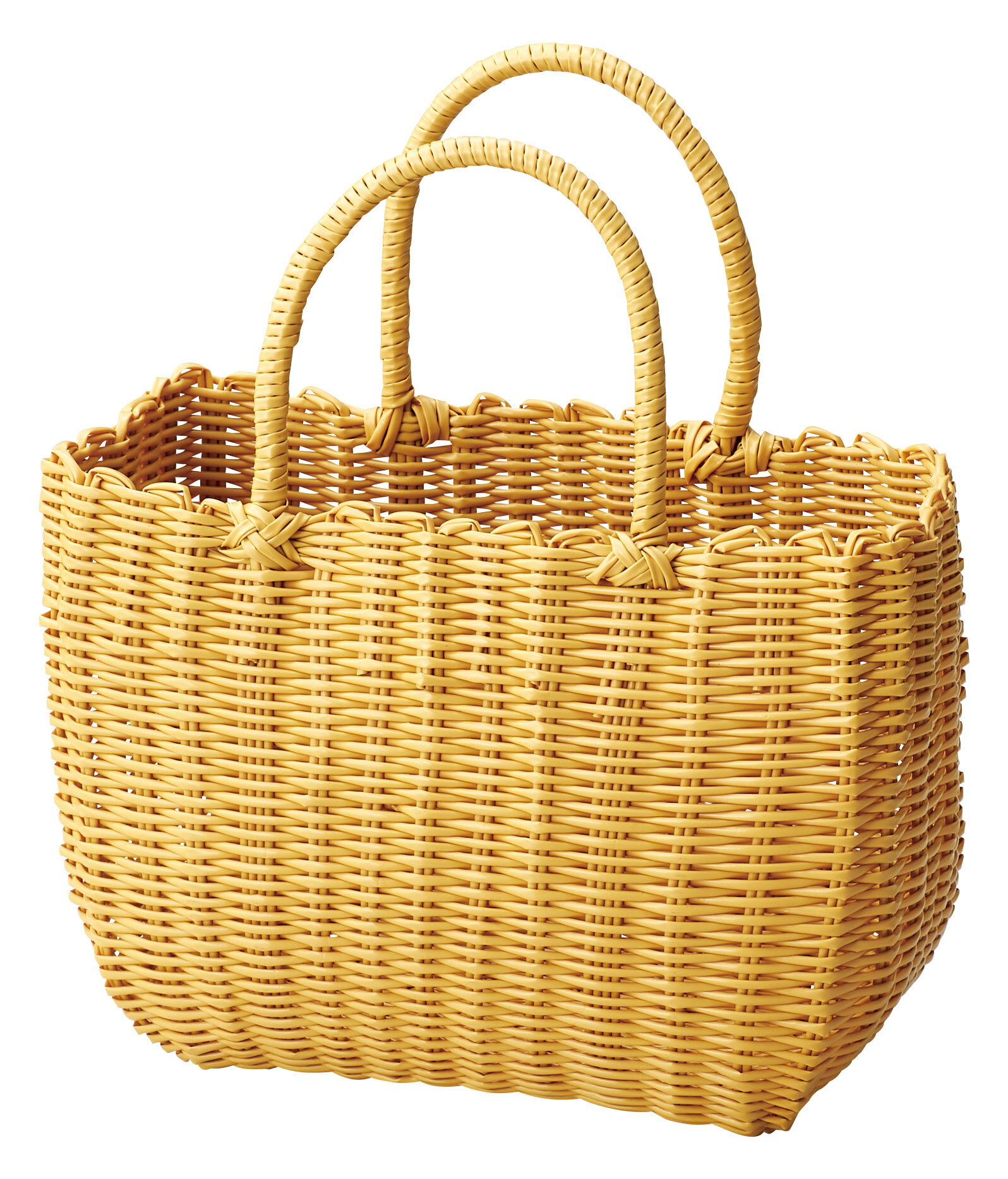 即納可 バスケット かごバッグ 湯かご 温泉 旅館 買物カゴ 9110DYE w37.5 d16.5 h23.5(37)cm