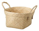 かご 即納可 カゴ バスケット ギフト 折り返し 2WAY 便利 シーグラス 1145A φ30 h18(26)cm(3)