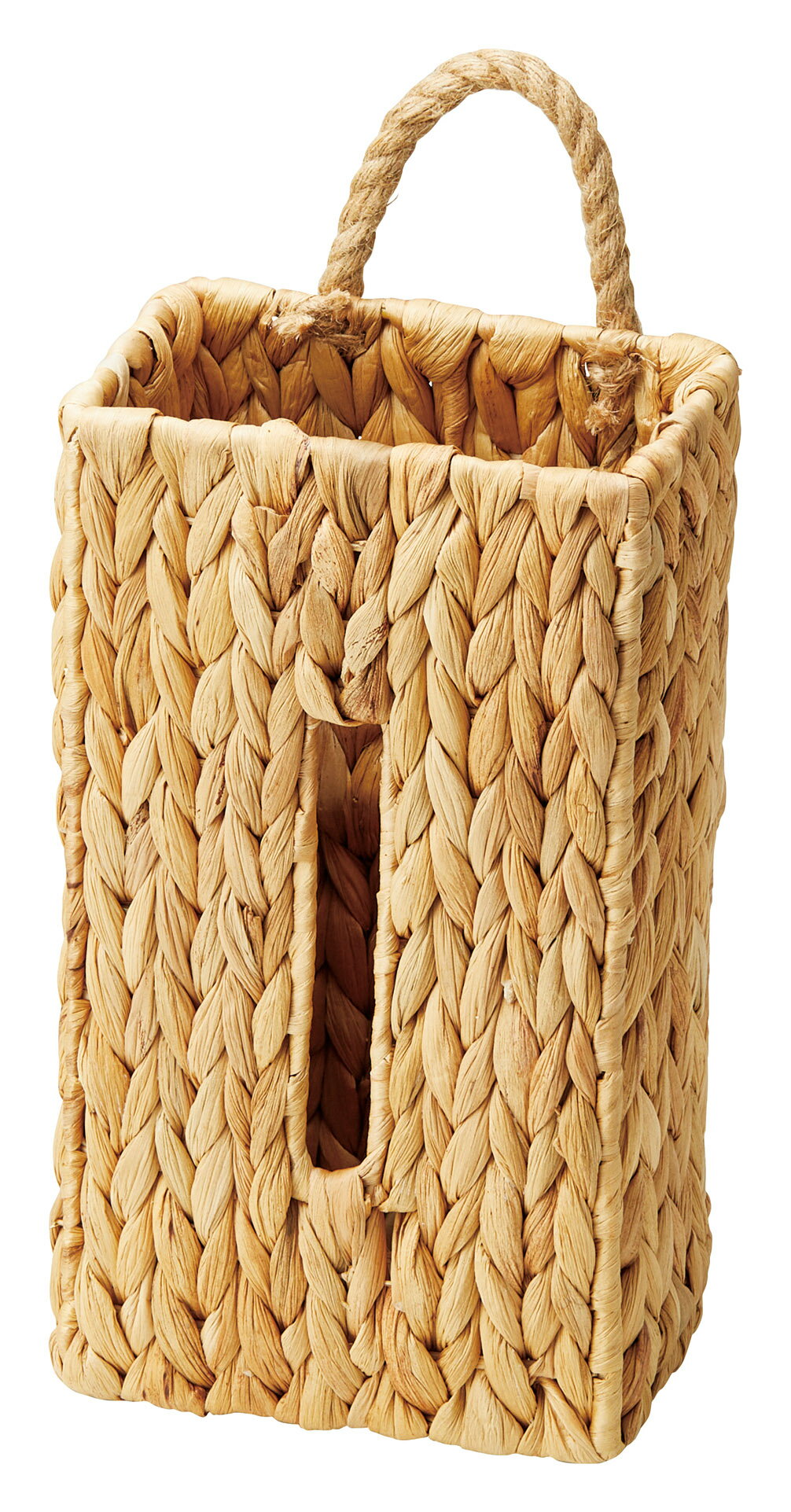 かご 即納可 カゴ バスケット 収納 ウォーターヒヤシンス ティッシュケース ティッシュボックス ティッシュカバー 壁掛け C134A w16 d10 h30(40)