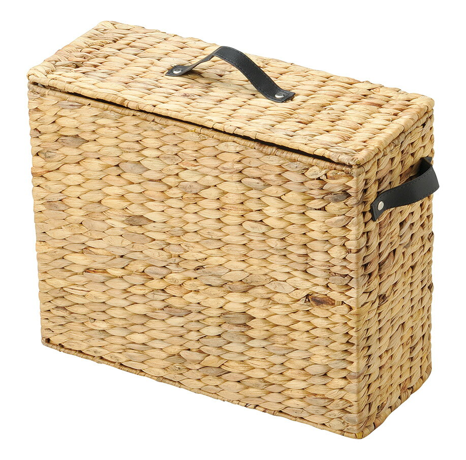 Rakuten - かご 即納可 カゴ バスケット 収納 すきま収納 フタ付 トイレ C120A w40 d16 h33cm