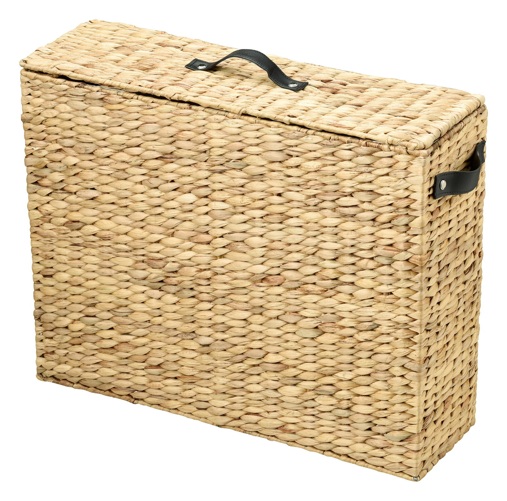 Rakuten - かご 即納可 カゴ バスケット 収納 すきま収納 フタ付 トイレ C121A w52 d16 h41cm