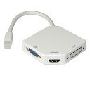 vodaview MiniDisplayPort to マルチ変換アダプタ〔HDMI/DVI/VGA変換〕