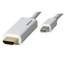 vodaview MiniDisplayPort to HDMI ケーブル 1.8m〔白〕【メール便 送料無料】