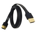 vodaview コンパクトHDMI cable 1.0m フラットタイプ（黒）