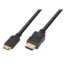 vodaview Mini HDMI ケーブル 3.0m〔黒〕〔GOLDメッキ〕【メール便 送料無料】