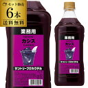 【全品P3倍 4/30〜5/1限定】送料無料 サントリー プロカクテル カシス 15度 1800ml 6本 ケース販売 SUNTORY 業務用 1.8L PET...