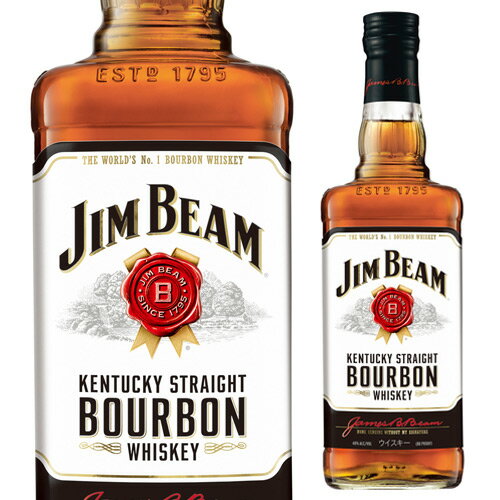 【P3倍】ジムビーム 1L 40度 1,000ml[ウイスキー][バーボン][ジンビーム][ジム・ビーム][ホワイト][並行品][長S]【誰でもP3倍は 1/9 20:00 〜 1/16 1:59まで】のサムネイル