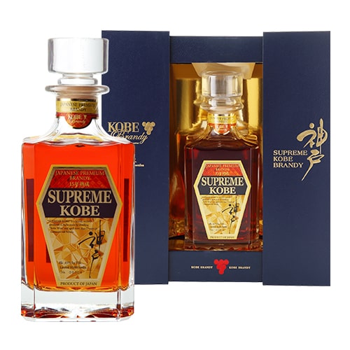 神戸ブランデー 15年熟成 45度 750ml SUPREME（スプリーム） KOBE BRANDY 純国産ブランデー 神戸産ブドウ100％ 神戸ワイナリー お中元 プレゼント ギフト 贈答品 ギフト