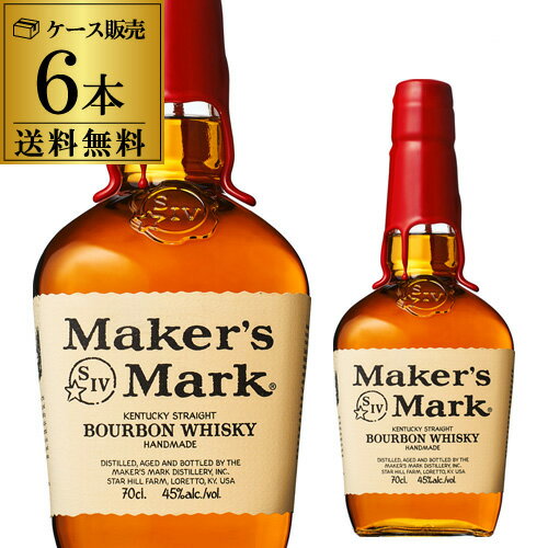 【送料無料】【6本販売】メーカーズマーク ＜正規＞700ml×6本wisky_mkm ウイスキー whisky あす楽 RSL