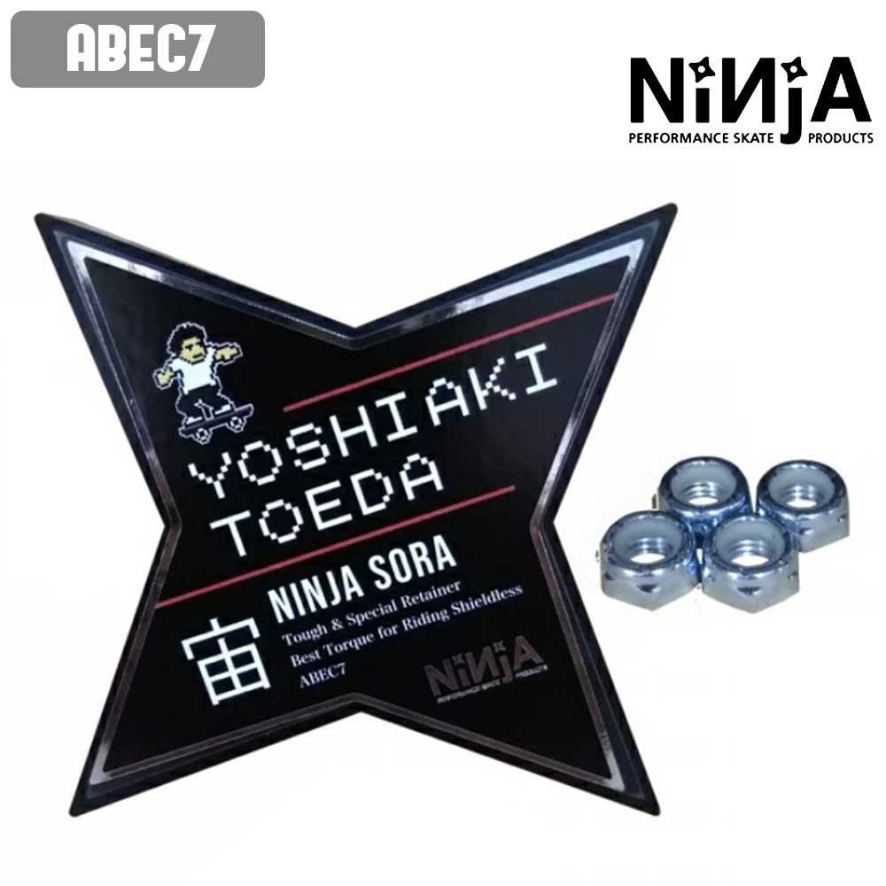 スケボー ベアリング NINJA BEARINGS ニンジャ ベアリング YOSHIAKI TOEDA SORA(宙) BEARING （アクセルナット付き）戸枝義明 Signature スケートボード BEARING SKATE あす楽 公式 正規店 コンビニ受取り可能