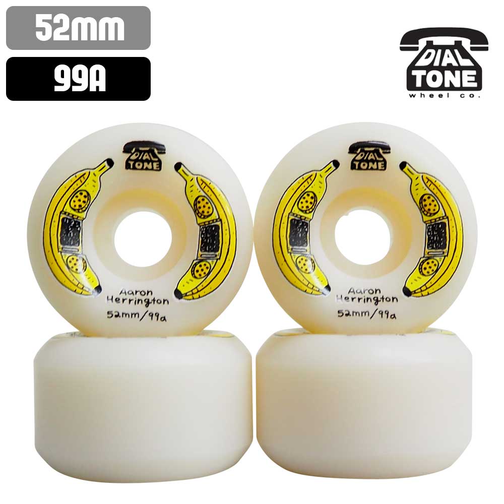 スケボー ウィール DIAL TONE ダイアル トーン HERRINGTON BANANA PHONE CONICAL 99A 52mm スケートボード WHEEL SKATE あす楽 公式 正規店 コンビニ受取り可能