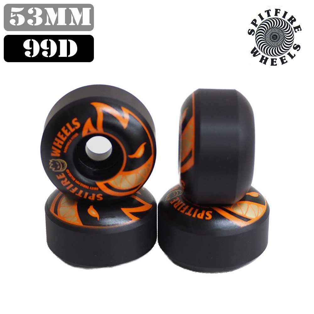 スケボー ウィール SPITFIRE WHEELS F4 BIGHEAD EDITION BLACK/ORANGE 99D スケートボード WHEEL SKATE 公式 正規店 コンビニ受取り可能