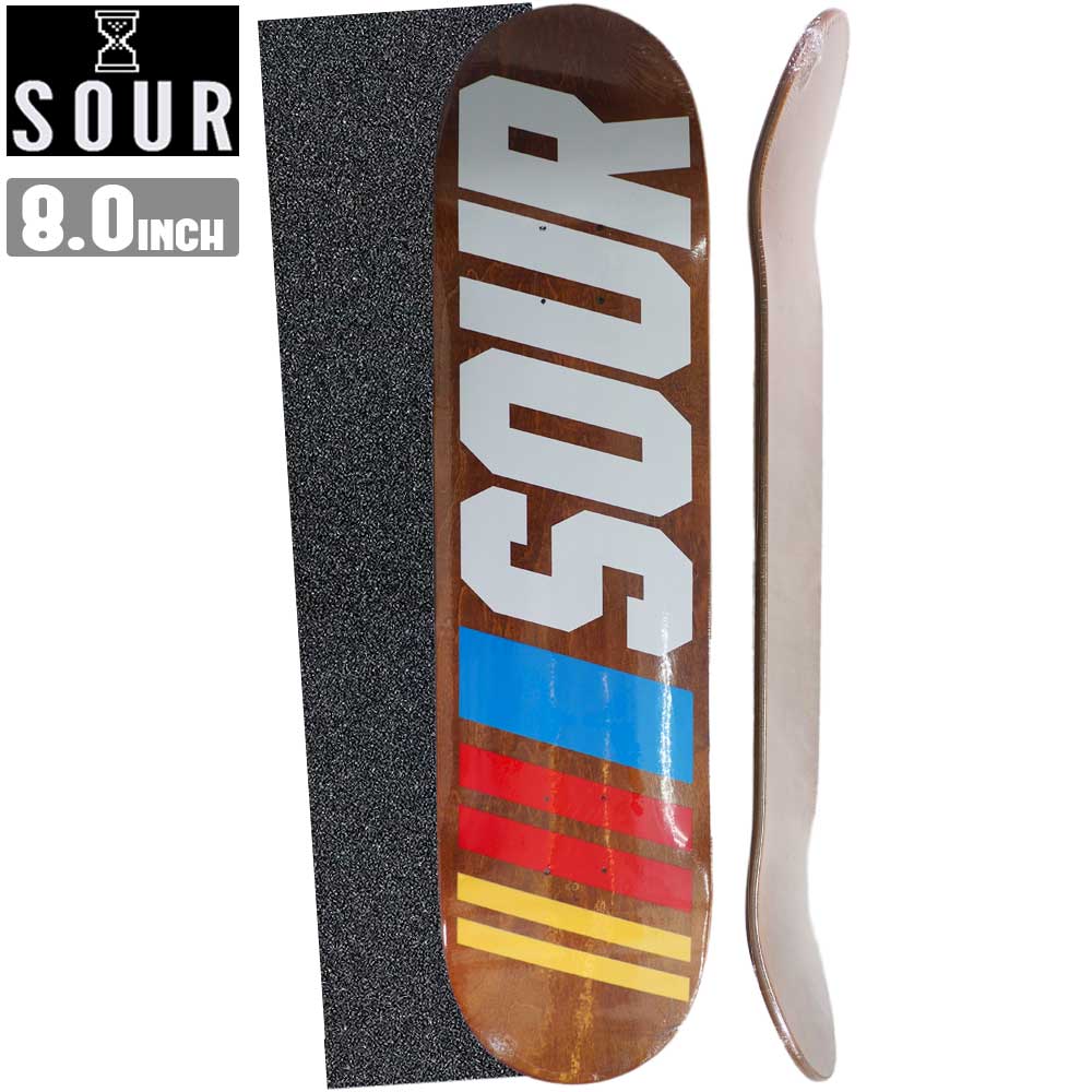 【デッキテーププレゼント】 スケボー デッキ SOUR サワー SOURCAR 8.0×31.69 スケートボード 板 ストリート SKATE DECK あす楽 スケート ボード 初心者 ストリート トリック ランプ ボール [inch:8.0]