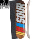 【デッキテーププレゼント】 スケボー デッキ SOUR サワー SOURCAR 8.0×31.69 スケートボード 板 ストリート SKATE DECK あす楽...
