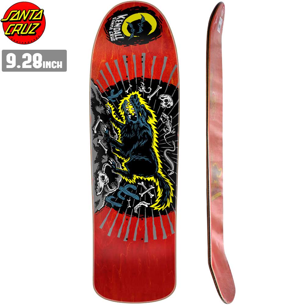 スケボー デッキ SANTACRUZ サンタクルーズ RE-ISSUE KENDALL WOLF 9.28×31.45 スケートボード 板 スト..
