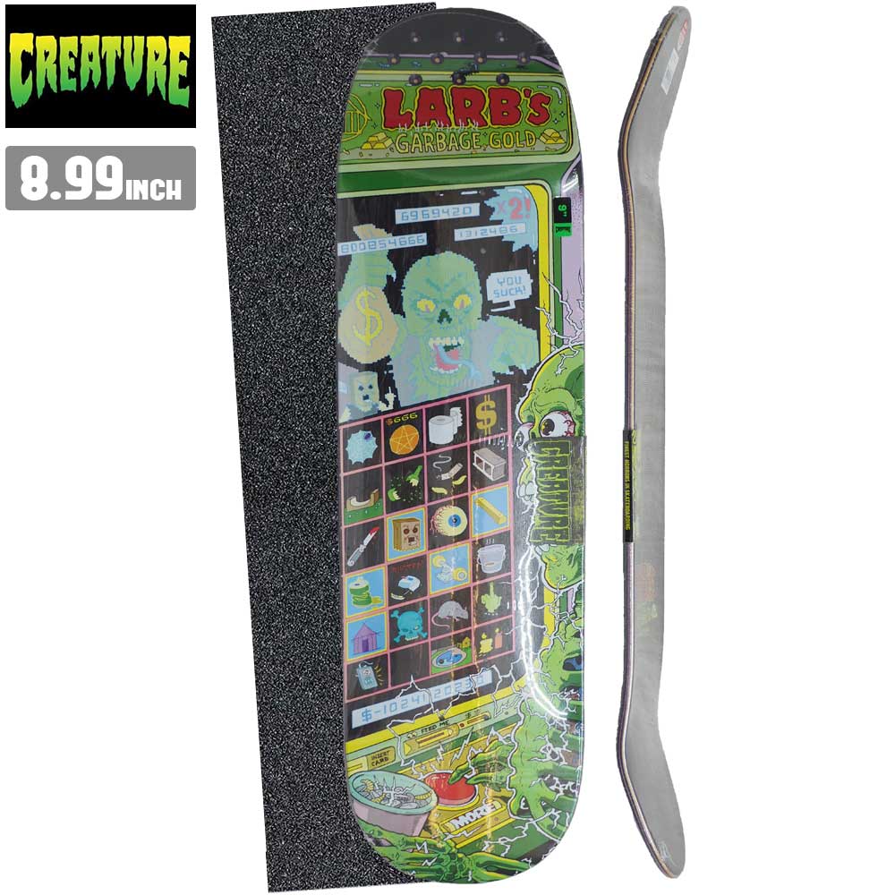 【デッキテーププレゼント】 スケボー キッズ デッキ CREATURE クリーチャー HITZ LARB MACHINE スケートボード 板 ストリート SKATE DECK あす楽 スケート ボード 初心者 ストリート トリック ランプ ボール [inch:8.99]