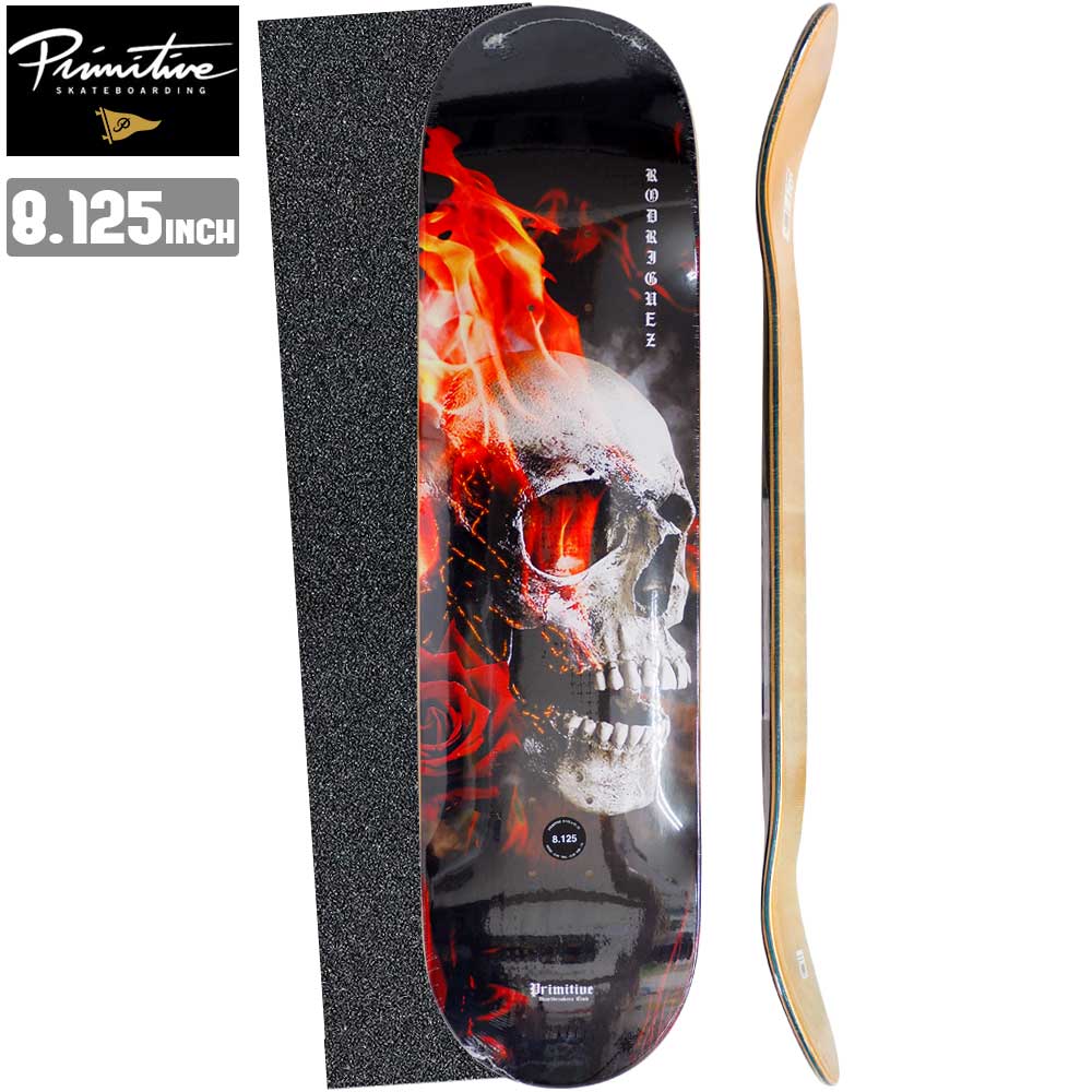 【デッキテーププレゼント】 スケボー デッキ PRIMITIVE プリミティブ RODRIGUEZ TORCH スケートボード 板 ストリート SKATE DECK あす楽 スケート ボード 初心者 ストリート トリック ランプ ボール [inch:8.125]