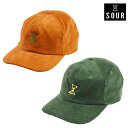 キャップ SOUR サワー CORD CAP スケボー ブランド 帽子 コーデュロイ スケートボード メンズ レディース SKATE 紫外線対策 ランニング 日...