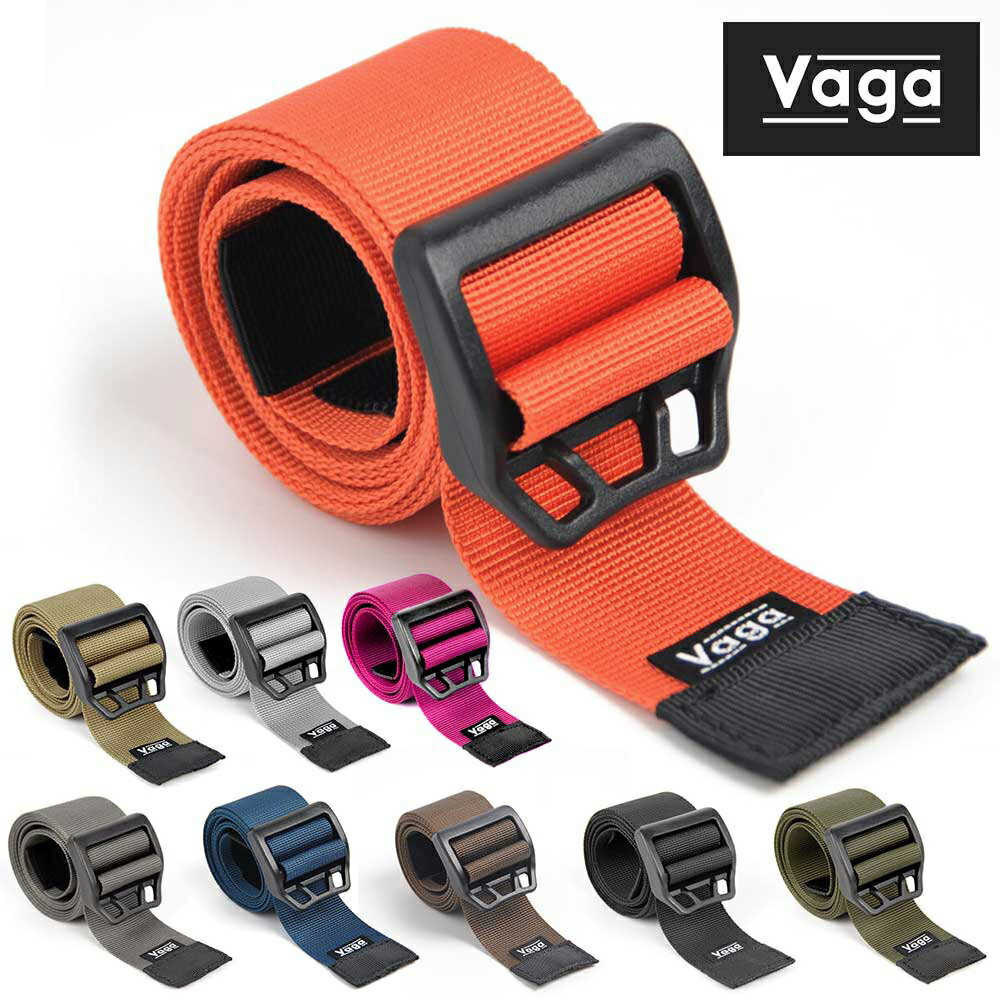 ベルト メンズ 穴なし カジュアル アウトドア VAGA バガ LIGHTWEIGHT BELT(2G)【VB0005-WE】 スケートボード SKATE あす楽 公式 正規店