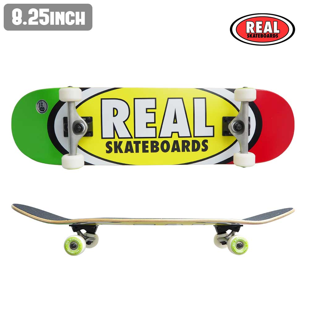 スケボー コンプリート REAL リアル TEAM EDITION OVAL XL 初心者 スケートボード スケボー セット 組立 完成品 COMP…