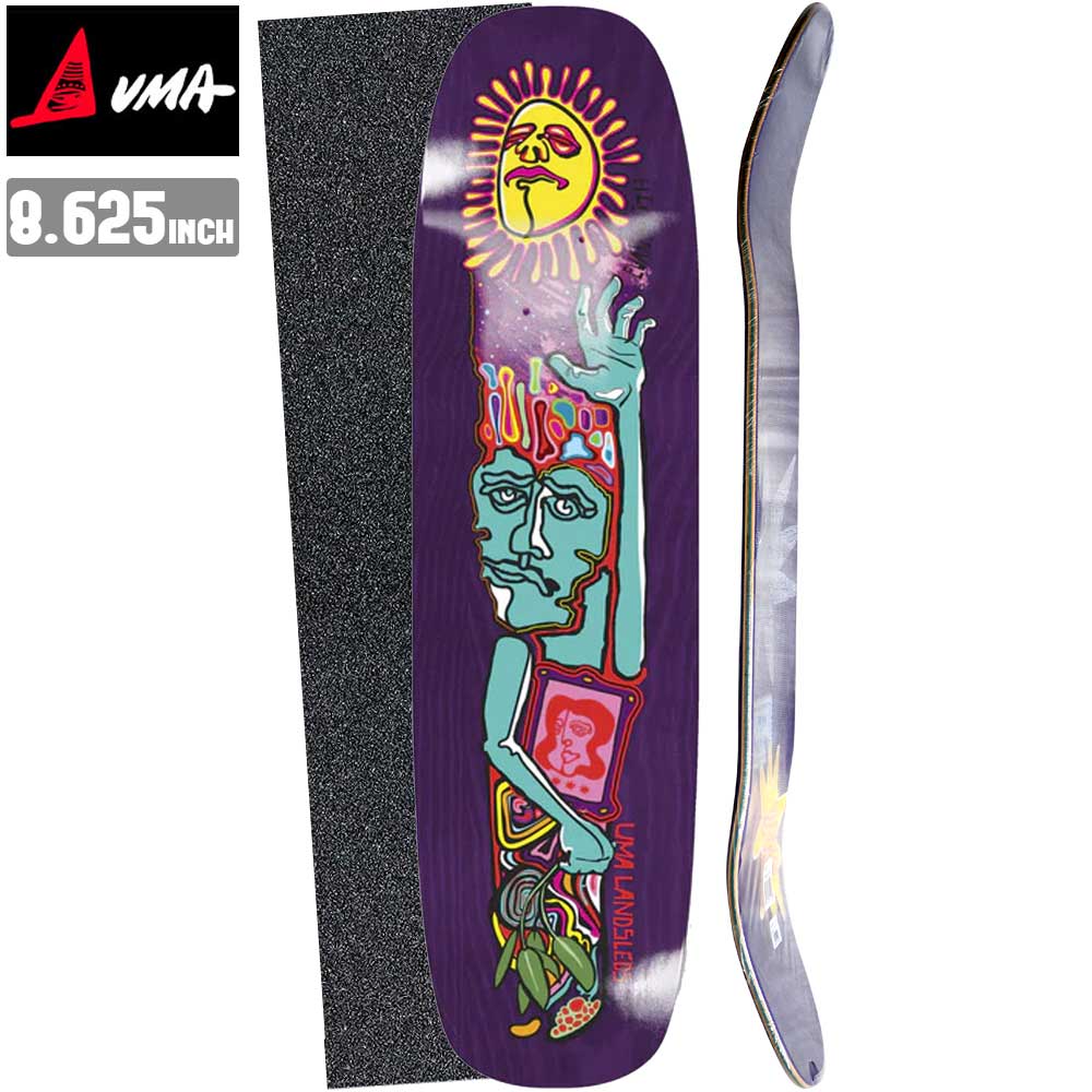 【デッキテーププレゼント】 スケボー デッキ UMA ウーマ STEAMS EVAN SMITH スケートボード 板 ストリート SKATE DECK あす楽 スケート ボード 初心者 ストリート トリック ランプ ボール [inch:8.625]