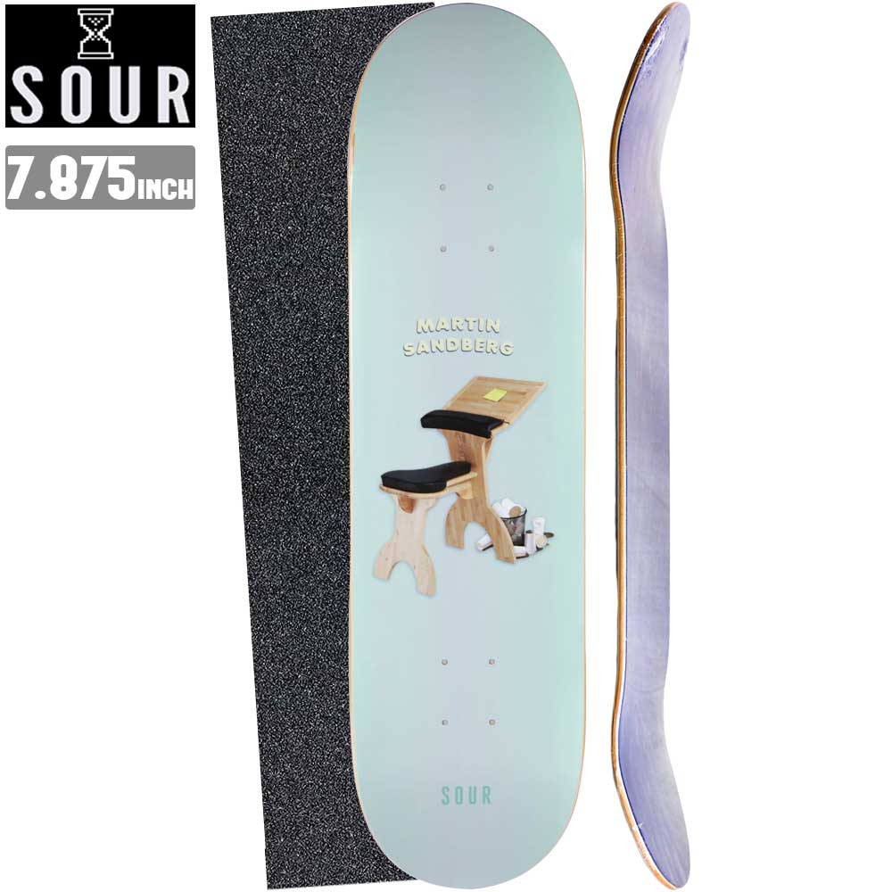 【デッキテーププレゼント】 スケボー デッキ SOUR サワー MARTIN PLUGGHAST 7.875x31.82 スケートボード 板 ストリート SKATE DECK あす楽 スケート ボード 初心者 ストリート トリック ランプ ボール [inch:7.875]