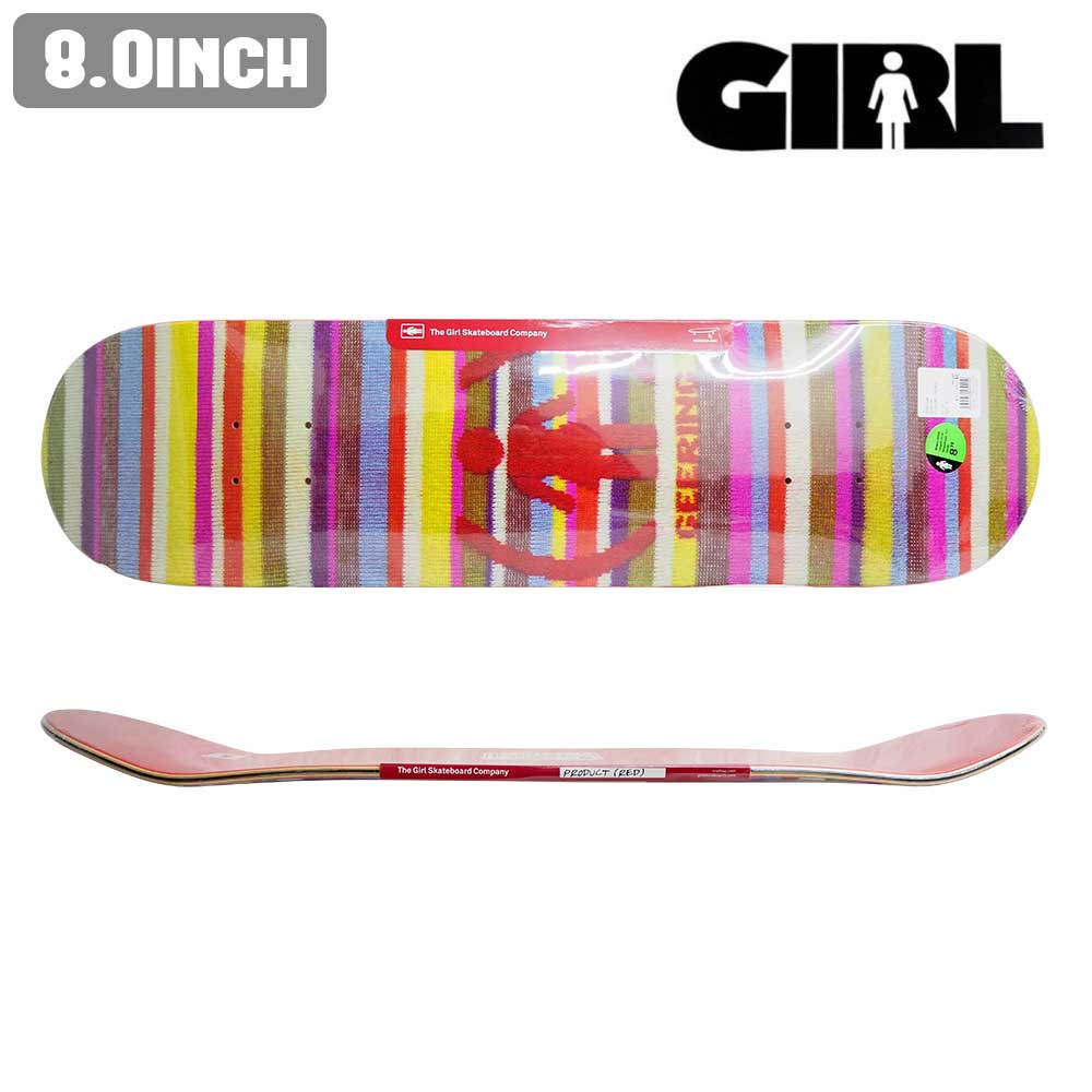 【デッキテーププレゼント】 スケボー デッキ GIRL ガール RED GEERING スケートボード 板 ストリート SKATE DECK あす楽 スケート ボード 初心者 ストリート トリック ランプ ボール [inch:8.0]