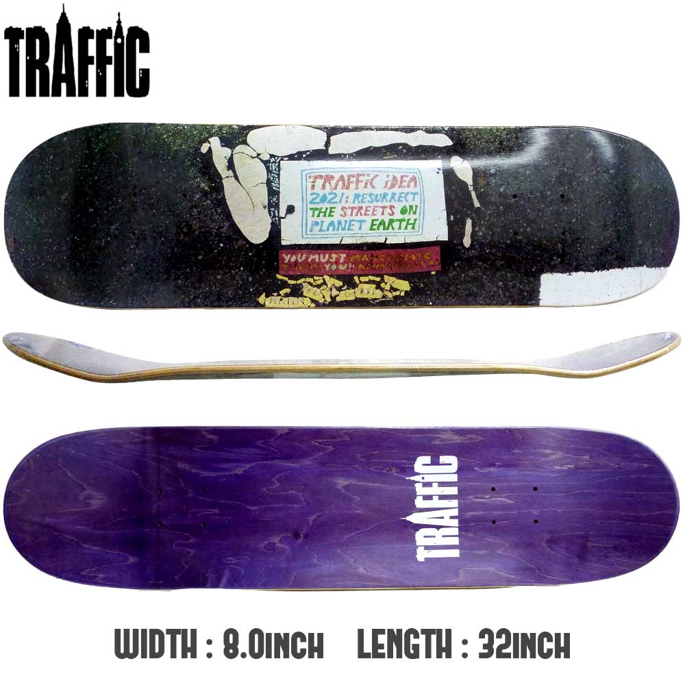 【デッキテーププレゼント】 スケボー デッキ TRAFFIC トラフィック TOYNBEE スケートボード 板 ストリート SKATE DECK あす楽 スケート ボード 初心者 ストリート トリック ランプ ボール [inch:8.0]